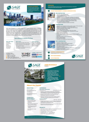Brochure Design by Achiver for Sage Project Management | Design: #15532299