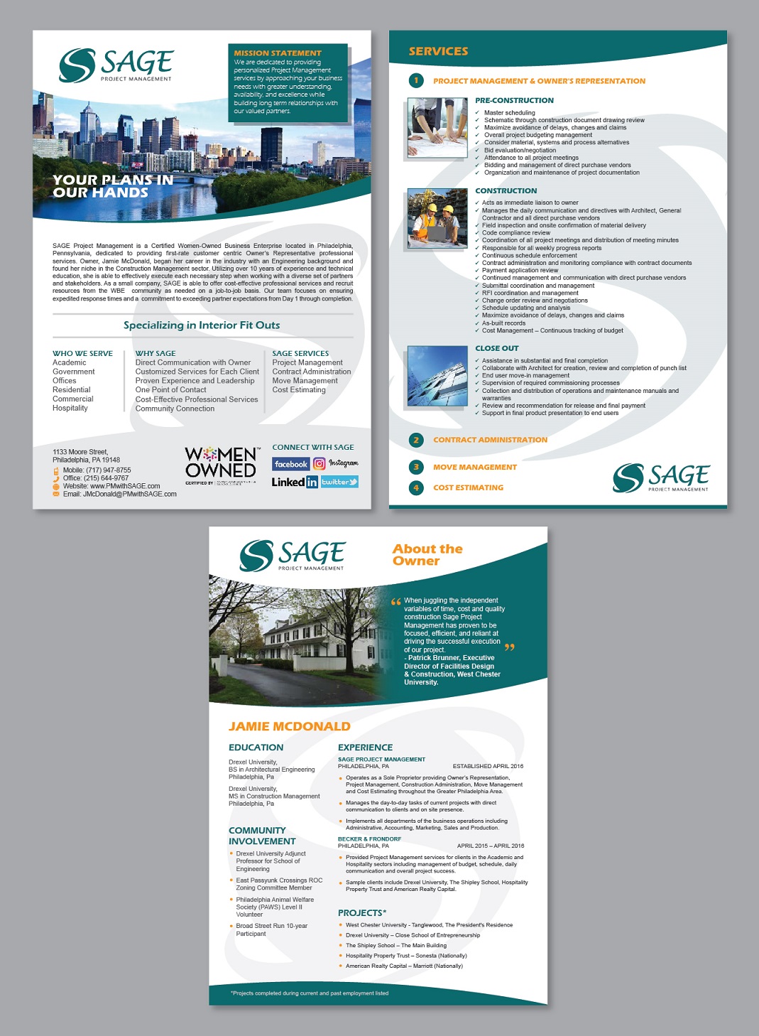 Brochure Design by Achiver for Sage Project Management | Design #15542420