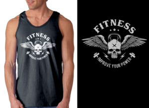 Custom design fitness and gym clothing | T-Shirt-Design von a.o.d