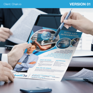 Flyer Design by CC Layers for Chain.io | Design #15512218