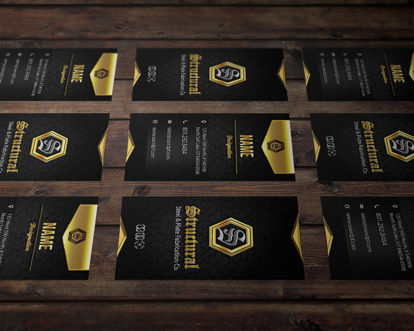 Design de Carte de Visite par Akaram Advertising pour Structural Steel & Plate Fabrication | Design #15664714