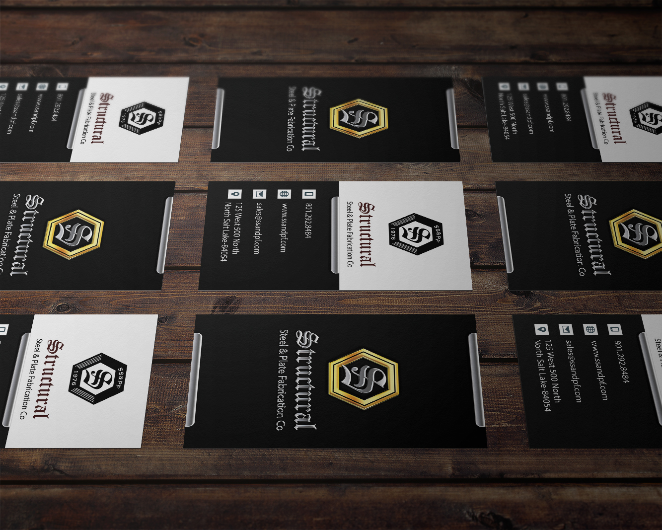 Design de Carte de Visite par Akaram Advertising pour Structural Steel & Plate Fabrication | Design #15664852