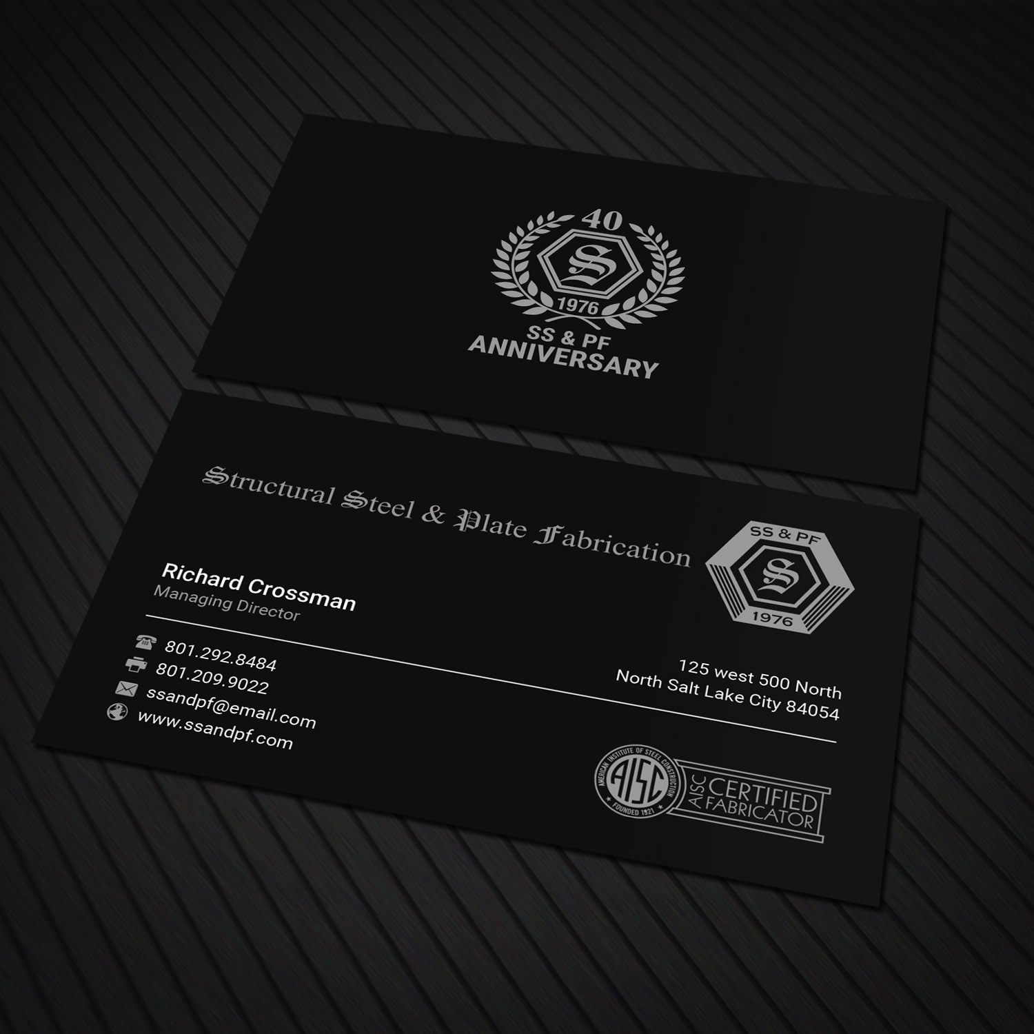 Business Card Design by Sandaruwan for Structural Steel & Plate Fabrication | Design #15503704