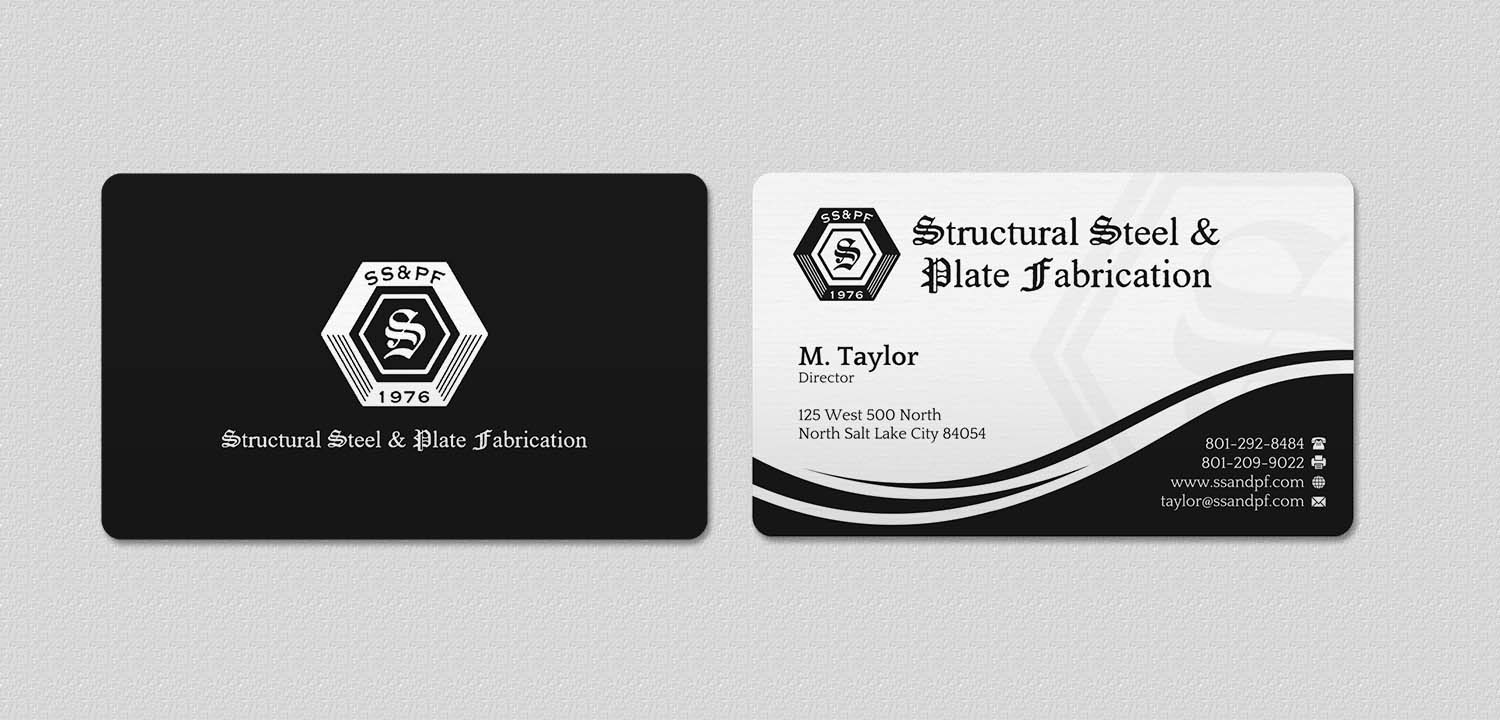 Business Card Design by INDIAN_Ashok for Structural Steel & Plate Fabrication | Design #15507698