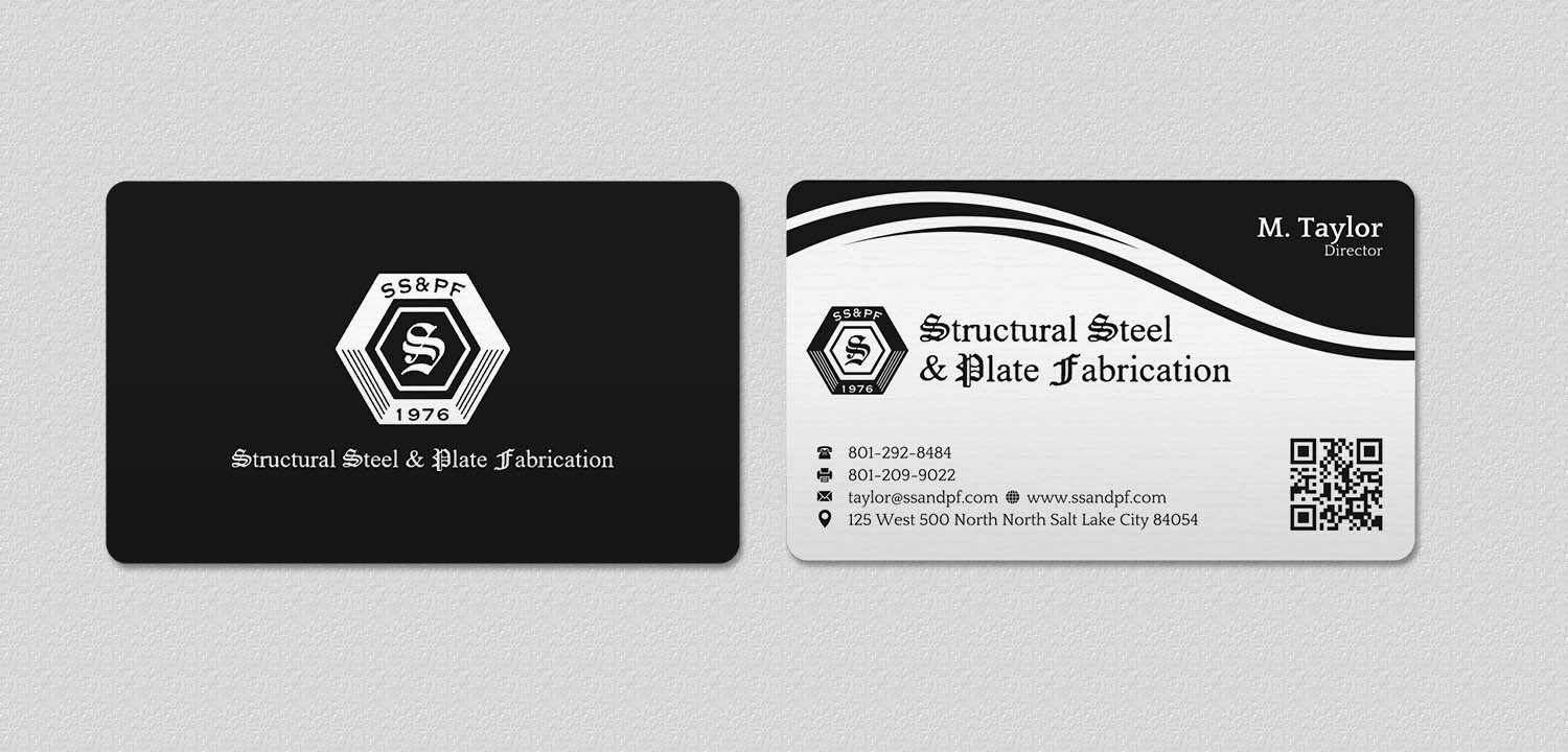 Business Card Design by INDIAN_Ashok for Structural Steel & Plate Fabrication | Design #15507699