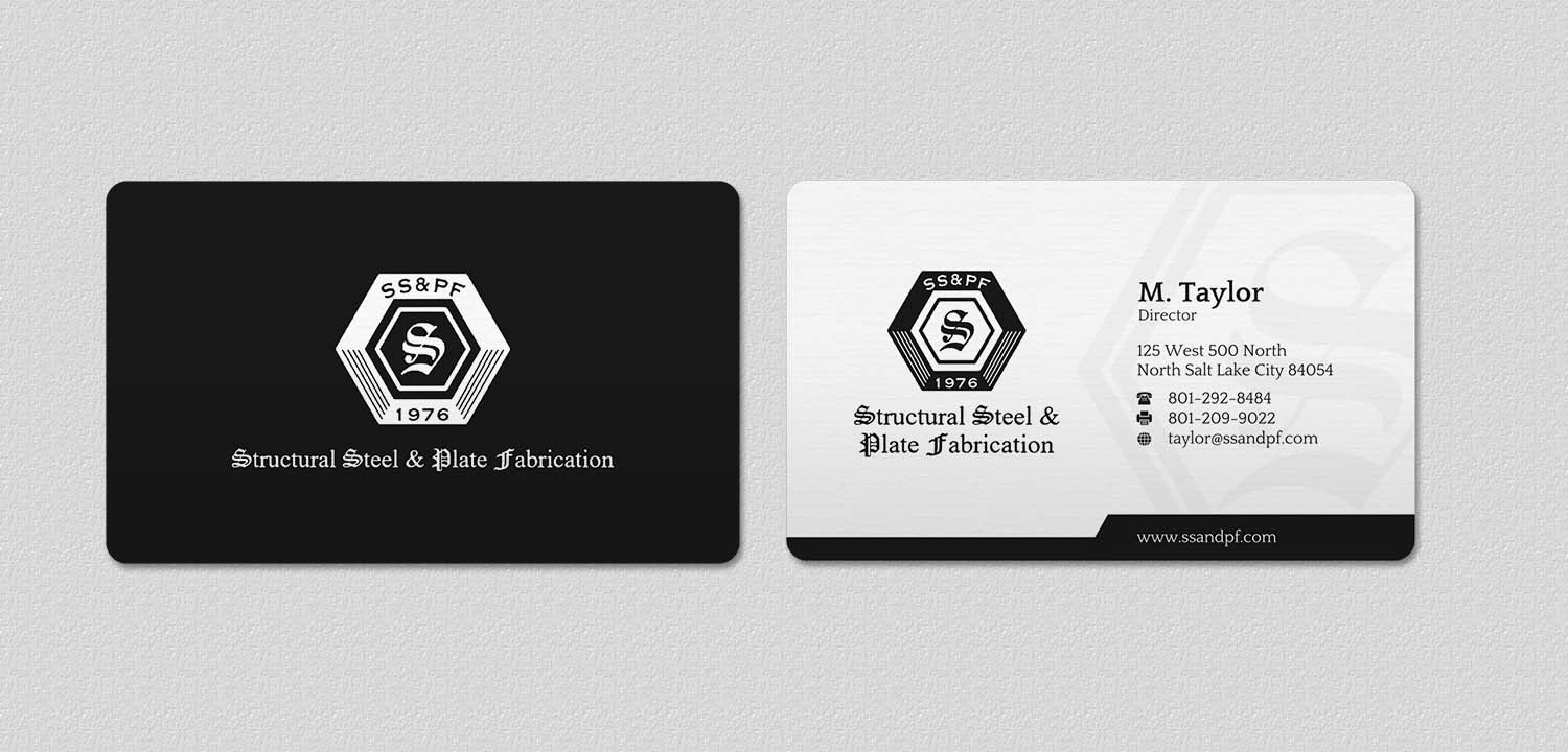 Business Card Design by INDIAN_Ashok for Structural Steel & Plate Fabrication | Design #15507701