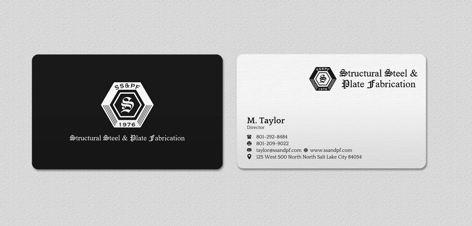 Business Card Design by INDIAN_Ashok for Structural Steel & Plate Fabrication | Design #15507702