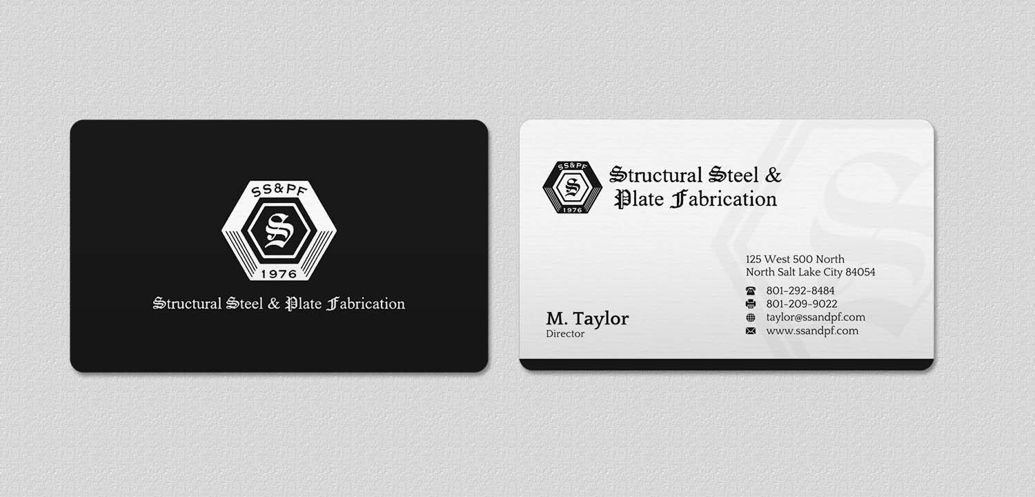 Business Card Design by INDIAN_Ashok for Structural Steel & Plate Fabrication | Design #15507707