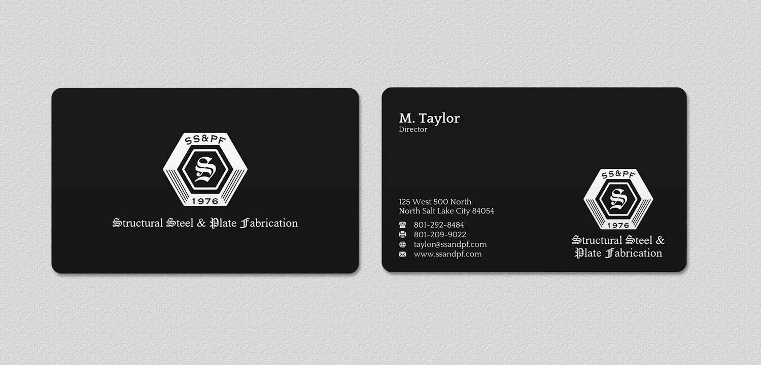 Business Card Design by INDIAN_Ashok for Structural Steel & Plate Fabrication | Design #15507709