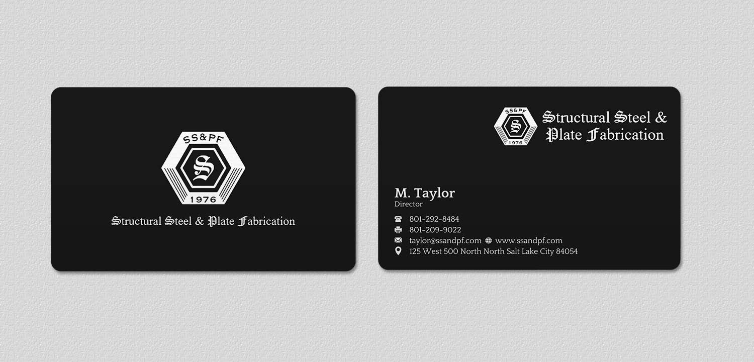 Business Card Design by INDIAN_Ashok for Structural Steel & Plate Fabrication | Design #15507710