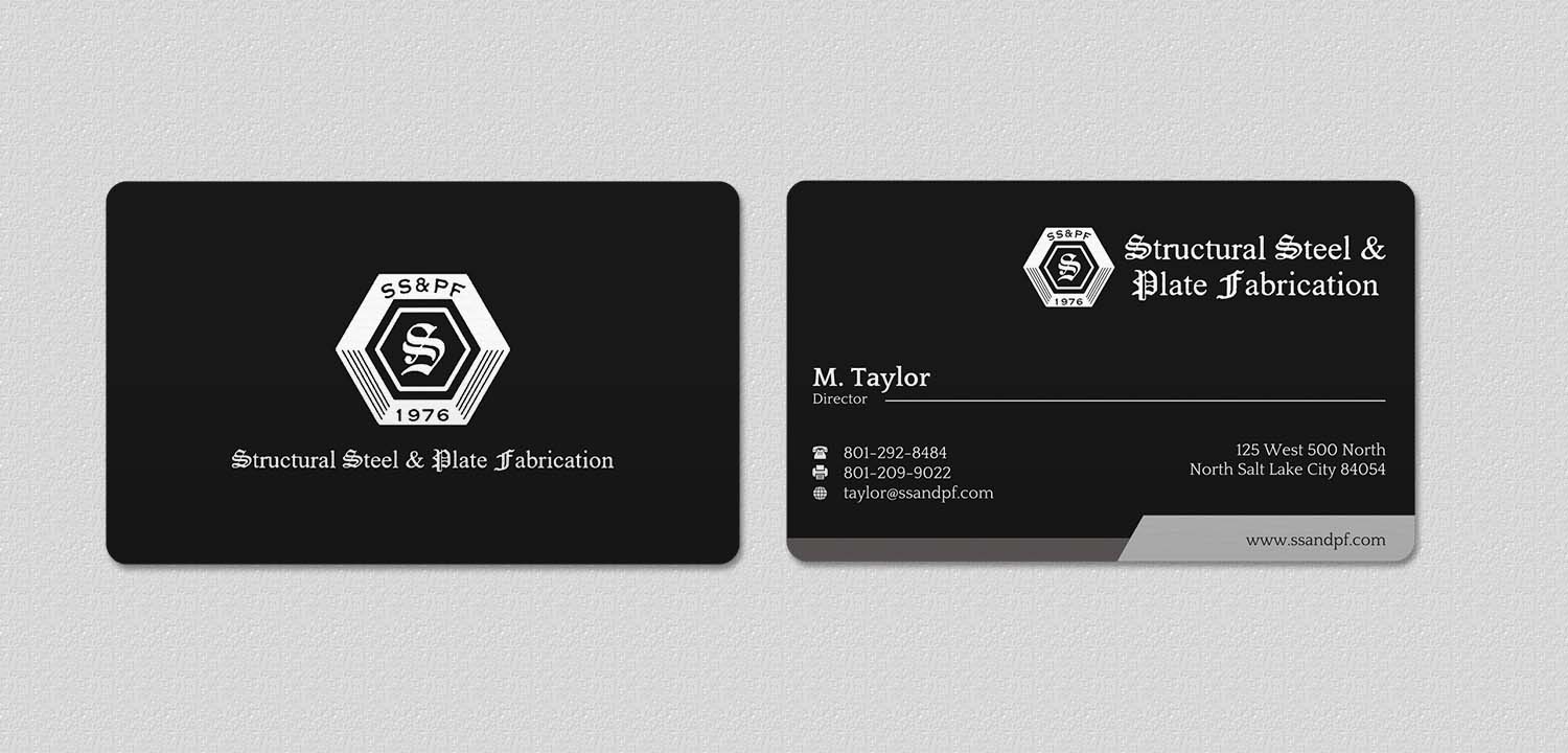 Business Card Design by INDIAN_Ashok for Structural Steel & Plate Fabrication | Design #15507711