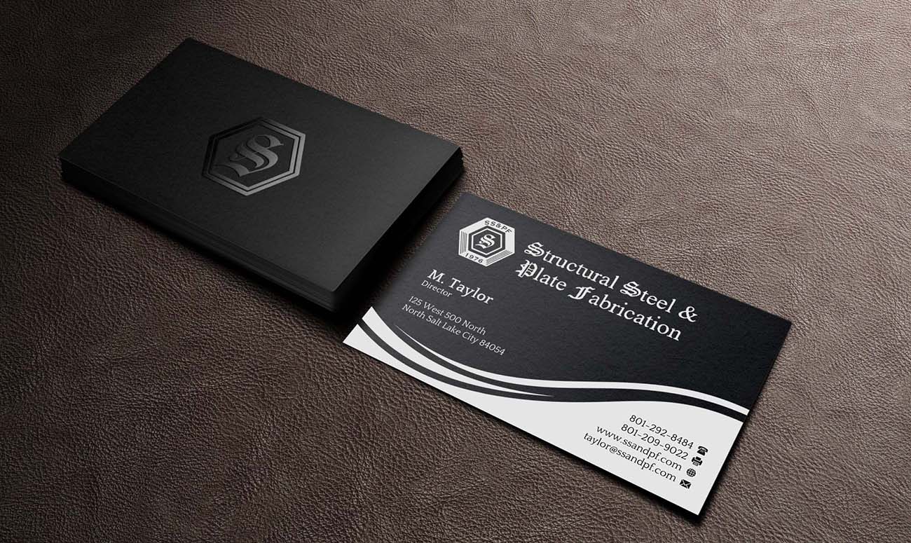 Business Card Design by INDIAN_Ashok for Structural Steel & Plate Fabrication | Design #15507715