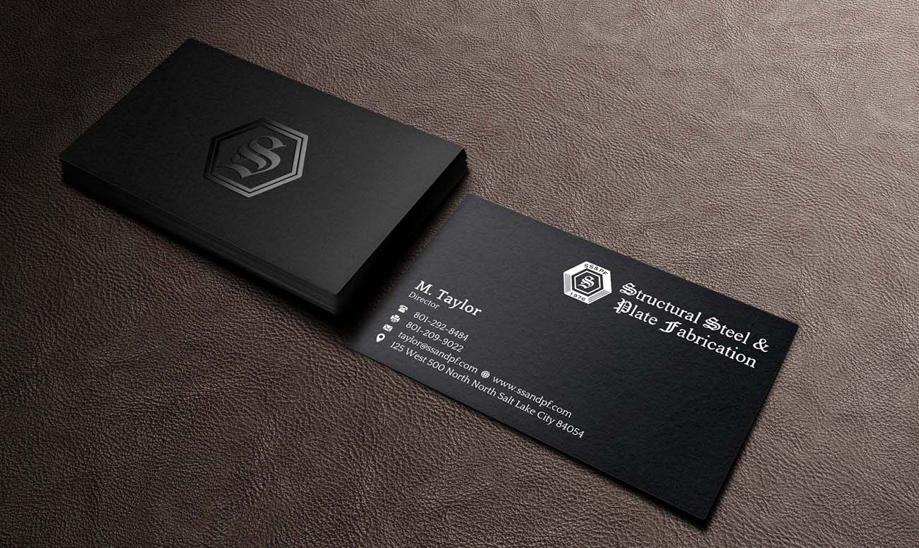 Business Card Design by INDIAN_Ashok for Structural Steel & Plate Fabrication | Design #15507718