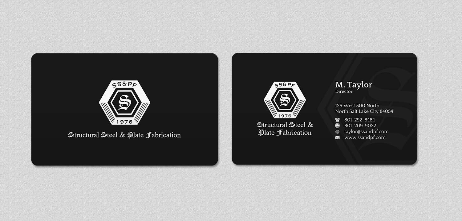 Business Card Design by INDIAN_Ashok for Structural Steel & Plate Fabrication | Design #15507719