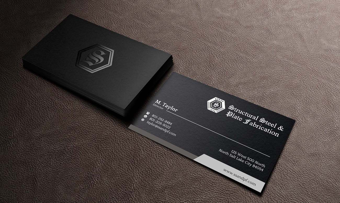 Business Card Design by INDIAN_Ashok for Structural Steel & Plate Fabrication | Design #15507721