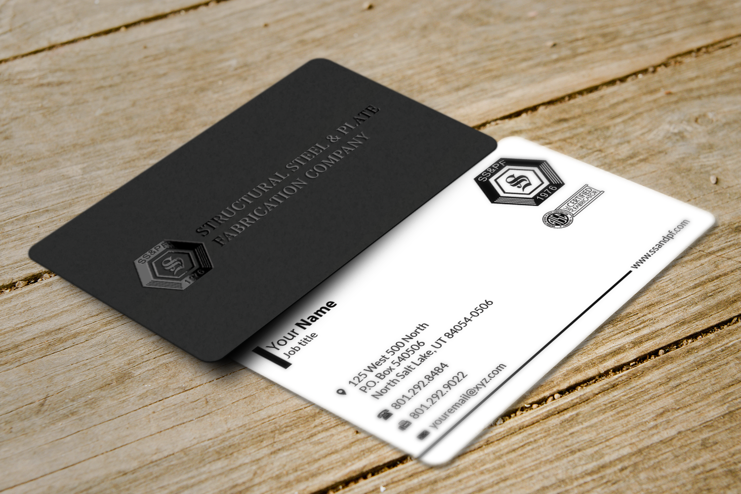 Business Card Design by Riz' for Structural Steel & Plate Fabrication | Design #15504482