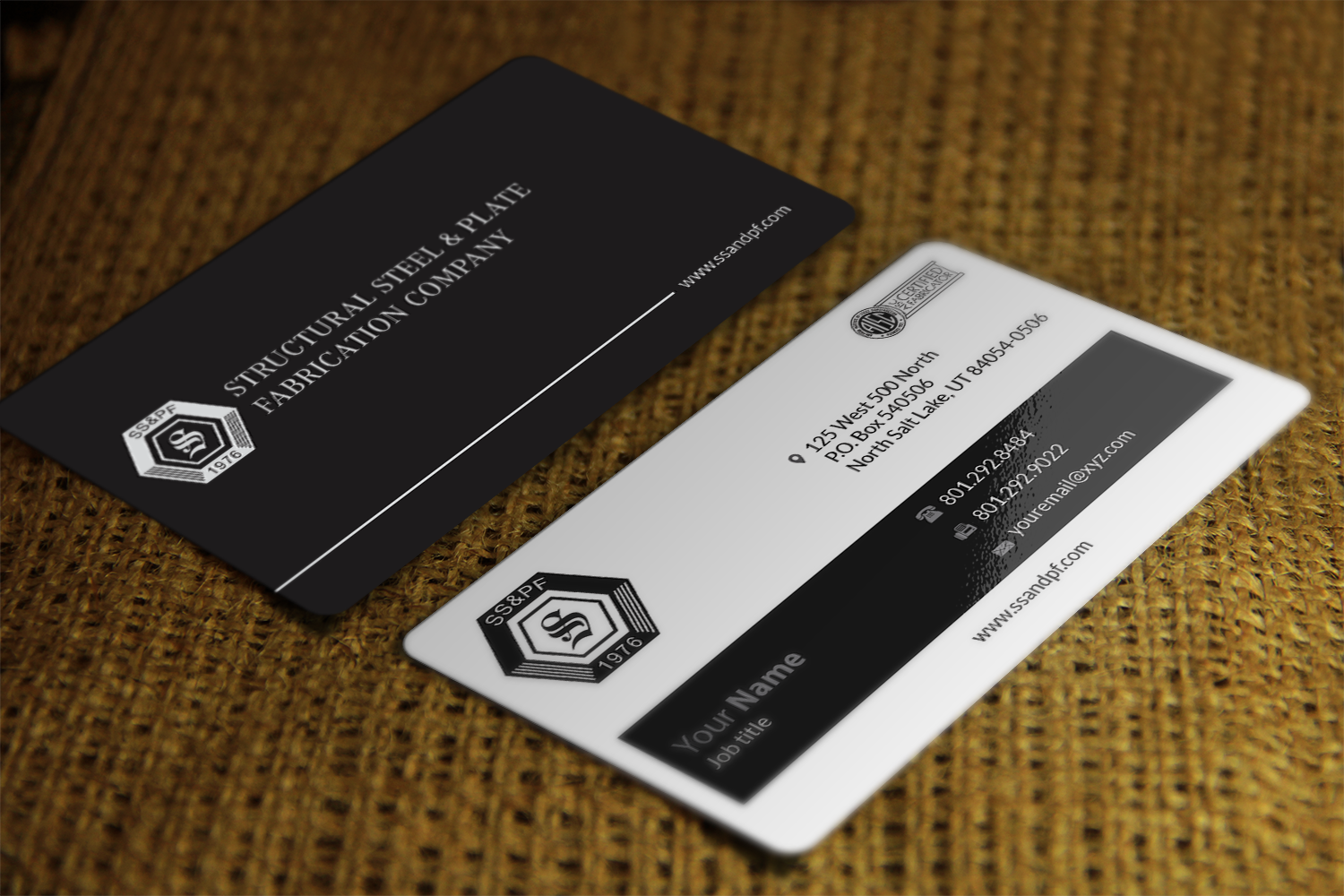 Business Card Design by Riz' for Structural Steel & Plate Fabrication | Design #15529729