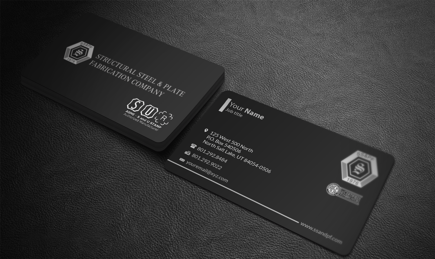 Business Card Design by Riz' for Structural Steel & Plate Fabrication | Design #15659612