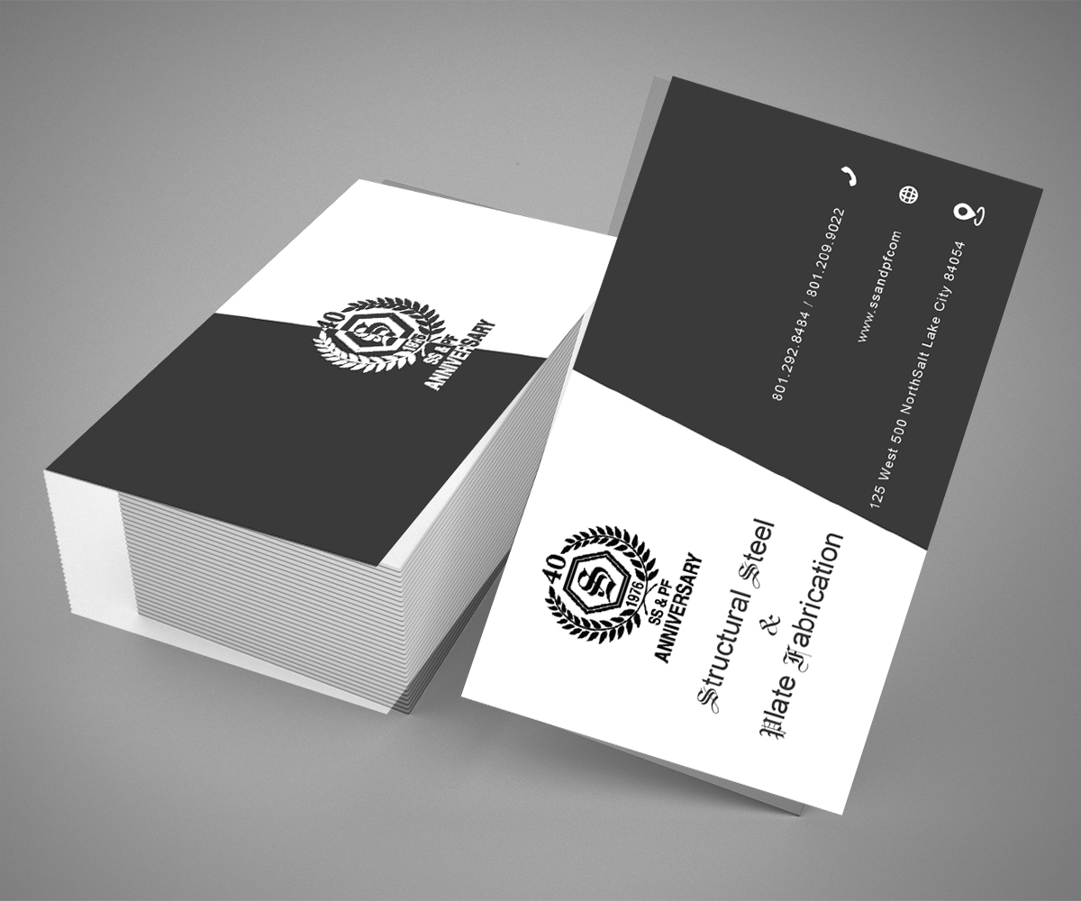 Business Card Design by Media Rockers for Structural Steel & Plate Fabrication | Design #15514161