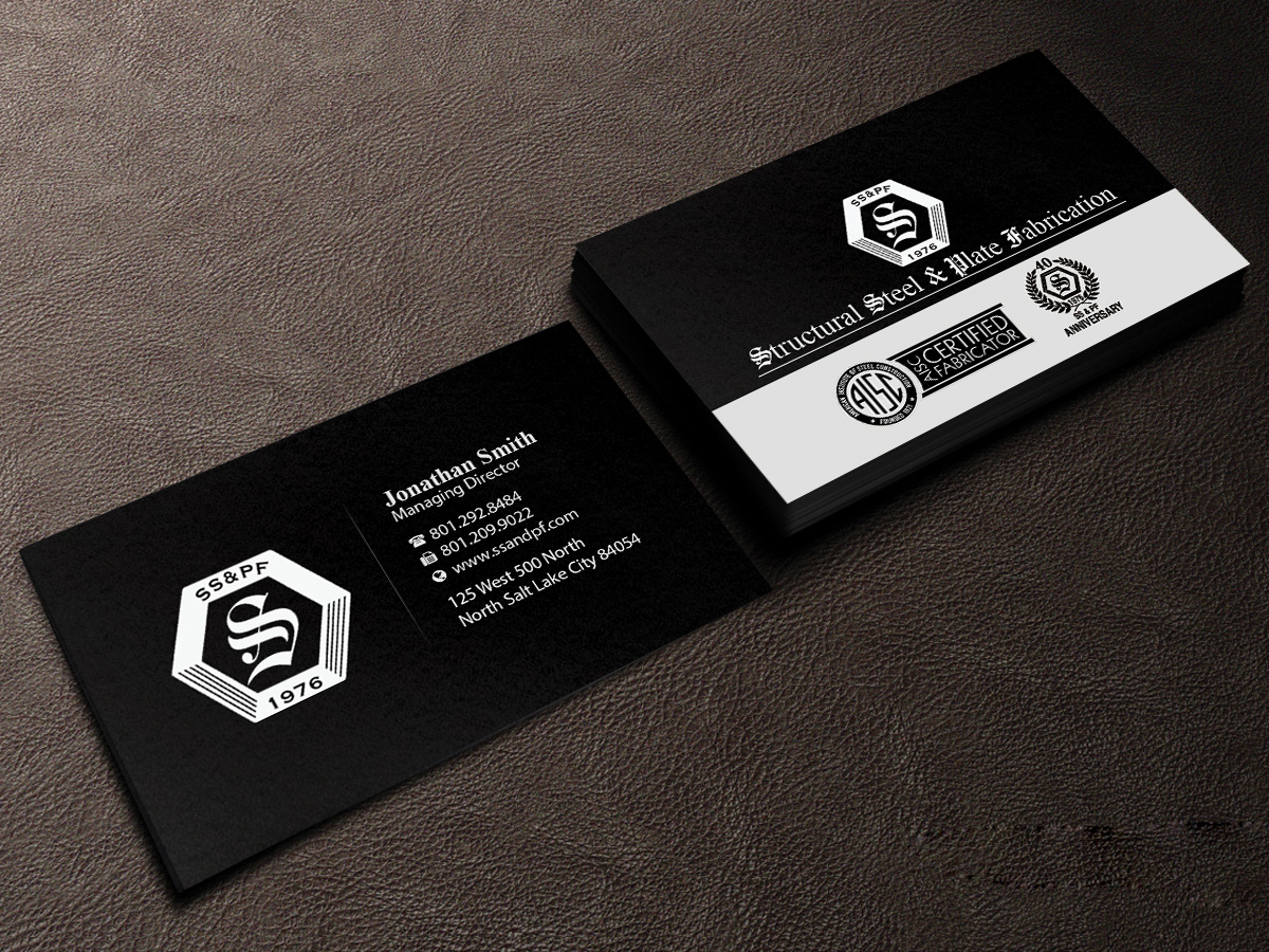 Design de Carte de Visite par Creations Box 2015 pour Structural Steel & Plate Fabrication | Design #15510891