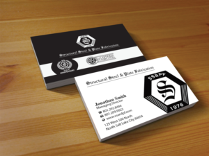 Business Card Design by Creations Box 2015 for Structural Steel & Plate Fabrication | Design: #15510899