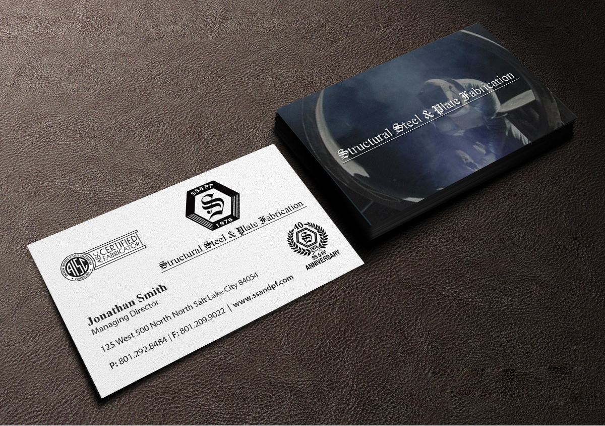 Visitenkarten-Design von Creations Box 2015 für Structural Steel & Plate Fabrication | Design #15510900