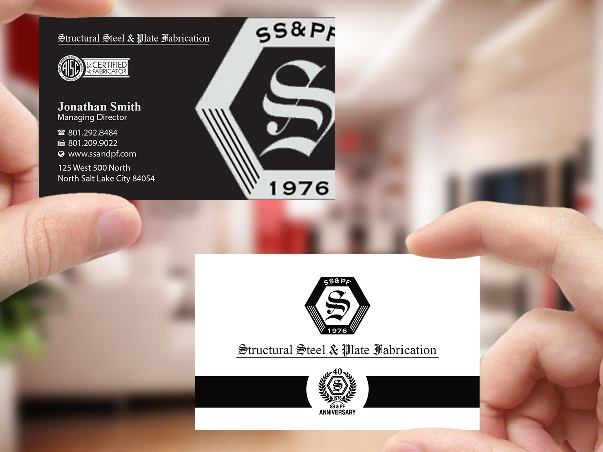 Business Card Design by Creations Box 2015 for Structural Steel & Plate Fabrication | Design #15510902