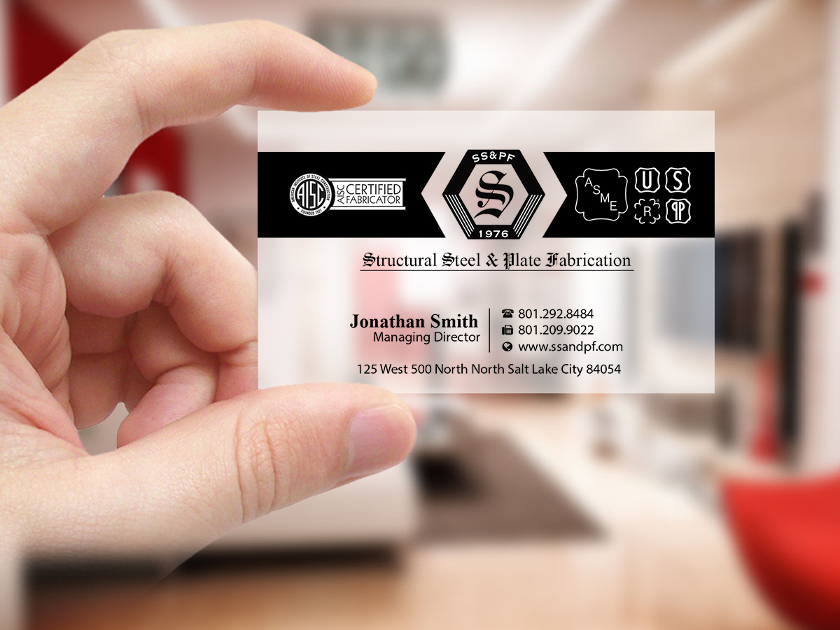 Design de Carte de Visite par Creations Box 2015 pour Structural Steel & Plate Fabrication | Design #15585608