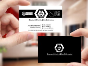 Business Card Design by Creations Box 2015 for Structural Steel & Plate Fabrication | Design: #15595335