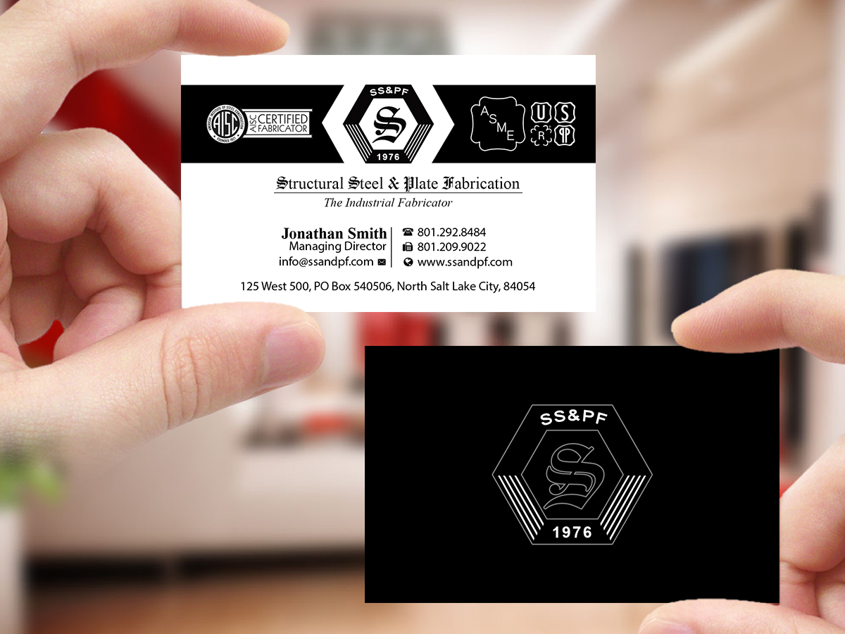 Business Card Design by Creations Box 2015 for Structural Steel & Plate Fabrication | Design: #15622267