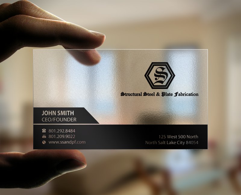 Business Card Design by Brand aid for Structural Steel & Plate Fabrication | Design #15506707