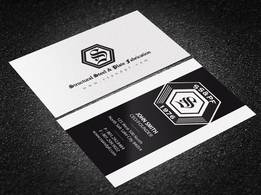 Business Card Design by Brand aid for Structural Steel & Plate Fabrication | Design #15506710