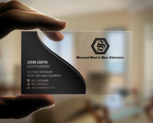 Business Card Design by Brand aid for Structural Steel & Plate Fabrication | Design: #15508033
