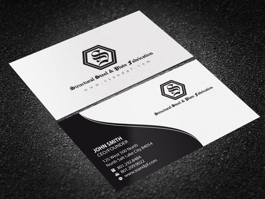 Business Card Design by Brand aid for Structural Steel & Plate Fabrication | Design #15508034