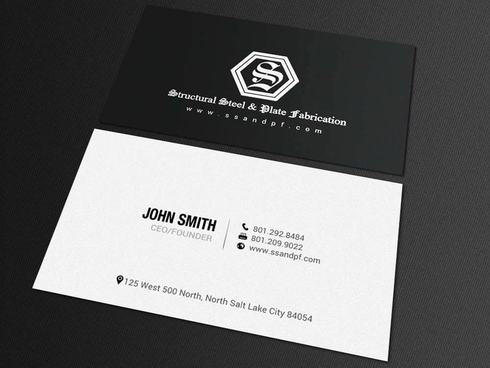 Business Card Design by chandrayaan.creative for Structural Steel & Plate Fabrication | Design #15506742