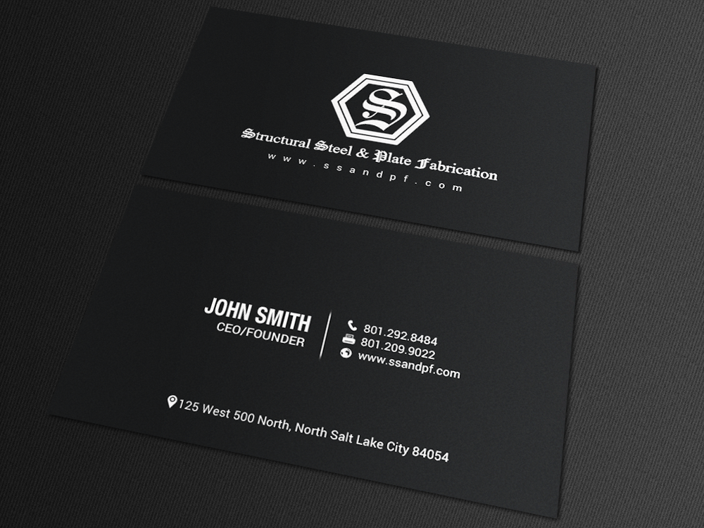 Design de Carte de Visite par chandrayaan.creative pour Structural Steel & Plate Fabrication | Design #15506743