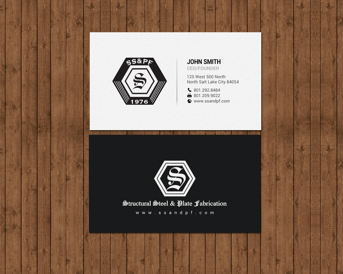 Design de Carte de Visite par chandrayaan.creative pour Structural Steel & Plate Fabrication | Design #15506744