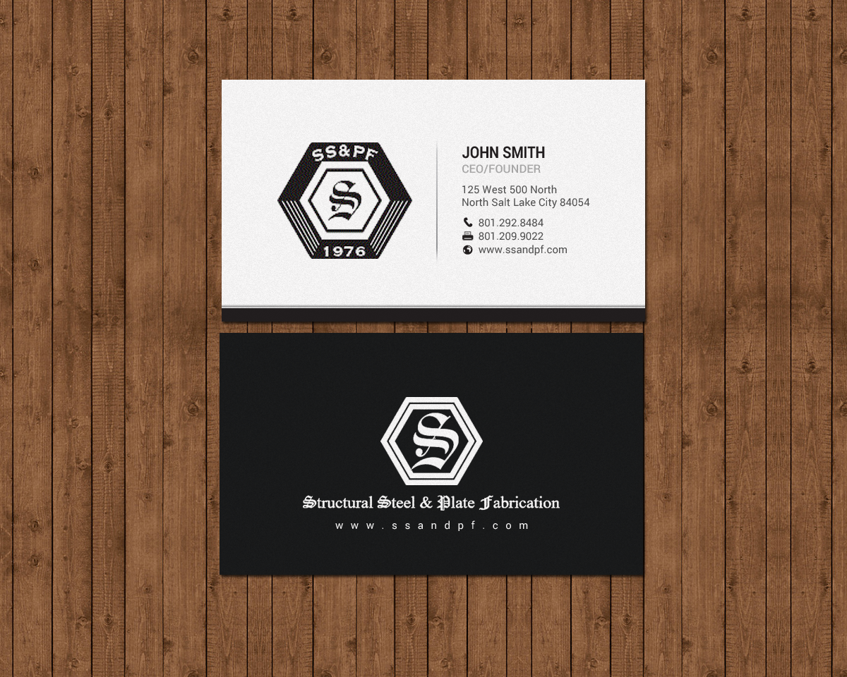 Business Card Design by chandrayaan.creative for Structural Steel & Plate Fabrication | Design #15506746