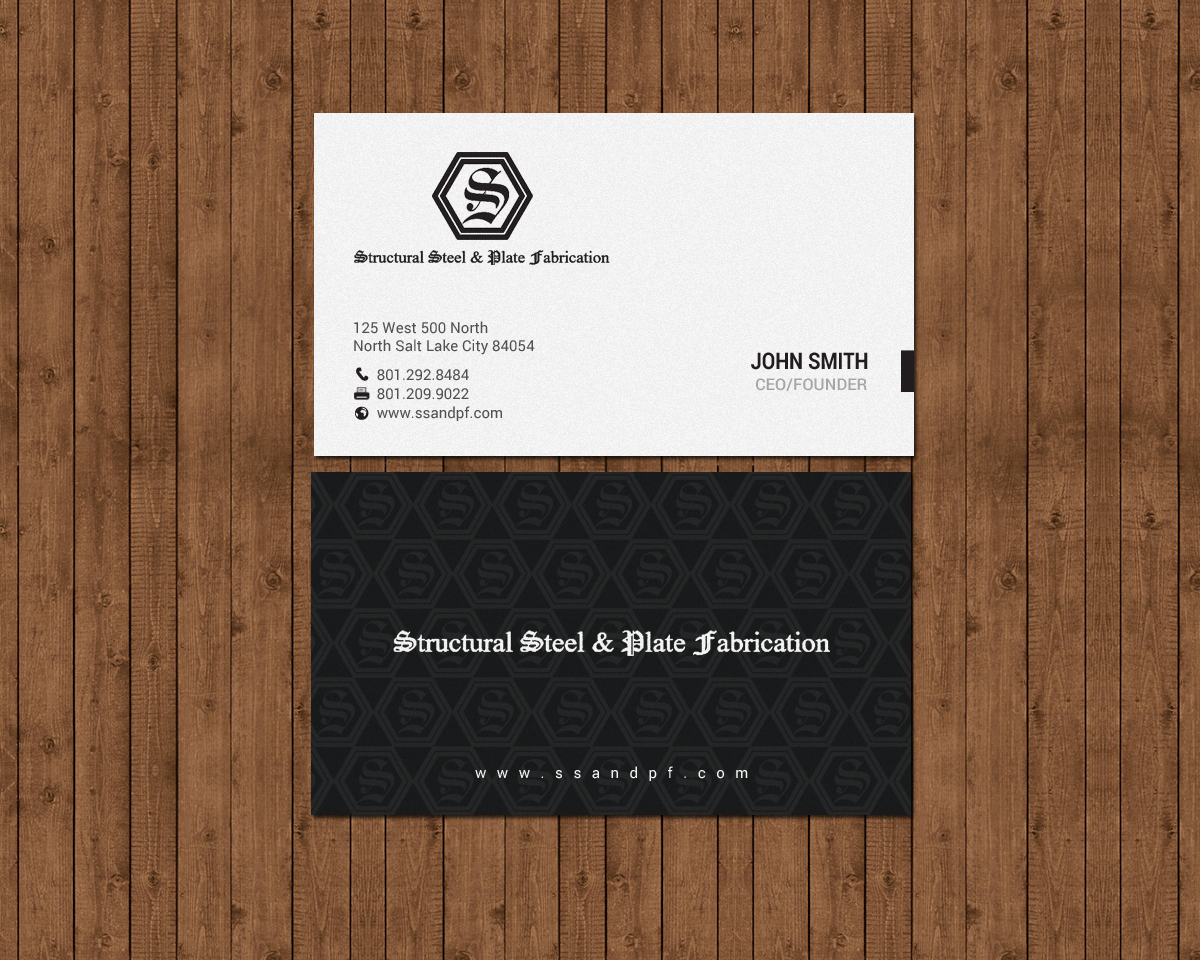 Design de Carte de Visite par chandrayaan.creative pour Structural Steel & Plate Fabrication | Design #15506840