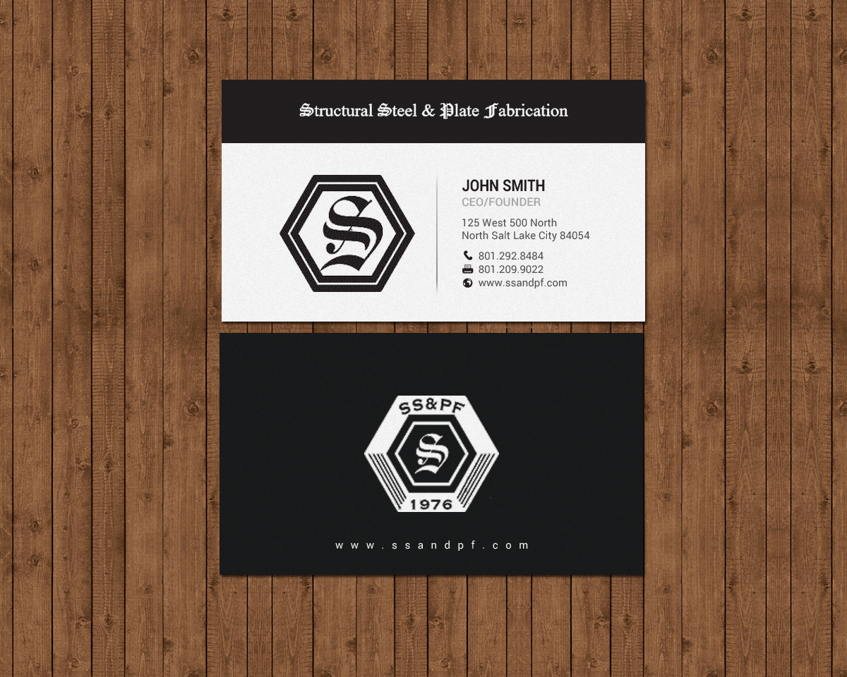 Design de Carte de Visite par chandrayaan.creative pour Structural Steel & Plate Fabrication | Design #15506843