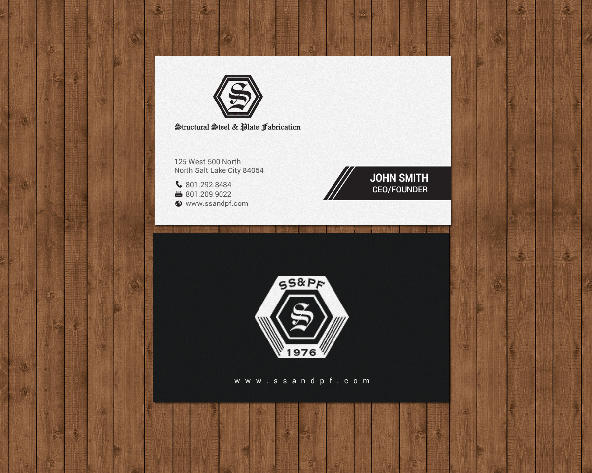 Business Card Design by chandrayaan.creative for Structural Steel & Plate Fabrication | Design #15508015
