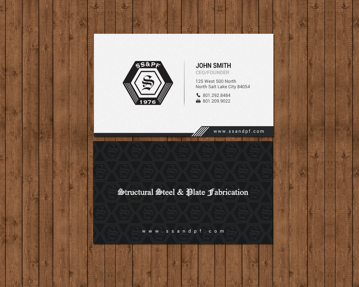 Design de Carte de Visite par chandrayaan.creative pour Structural Steel & Plate Fabrication | Design #15508018