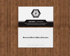 Business Card Design by chandrayaan.creative for Structural Steel & Plate Fabrication | Design: #15508049