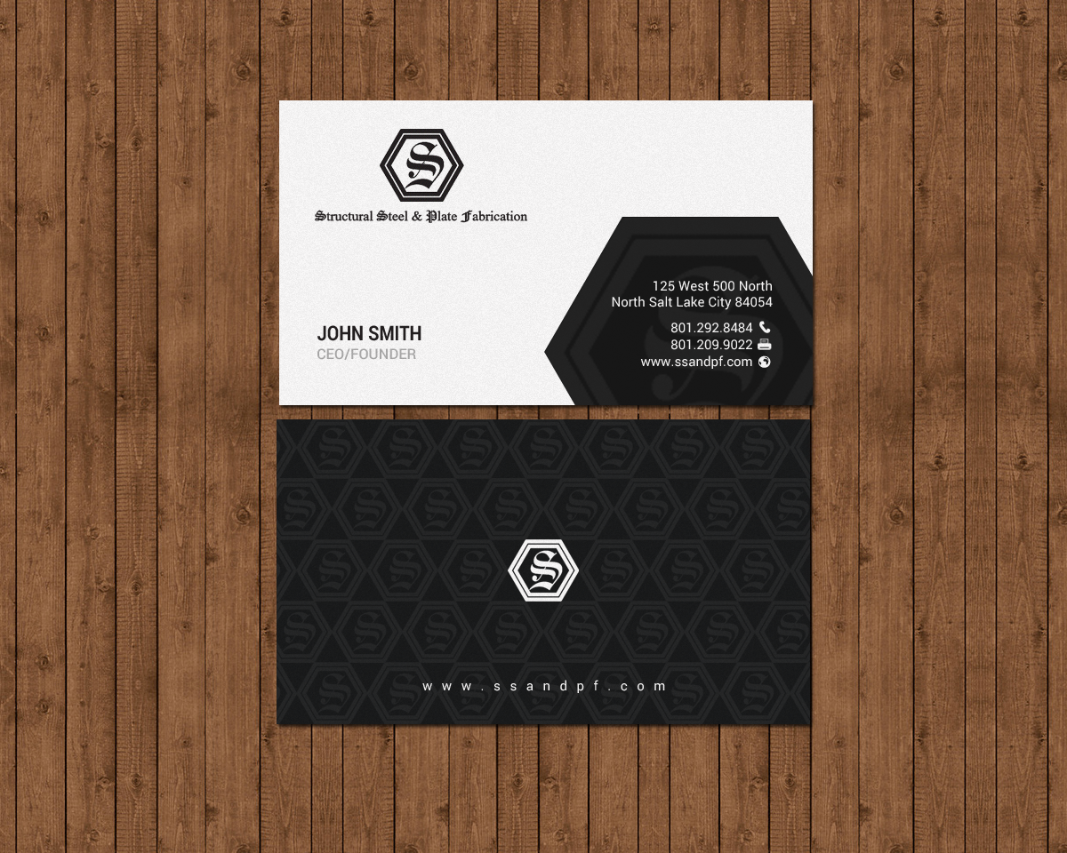 Design de Carte de Visite par chandrayaan.creative pour Structural Steel & Plate Fabrication | Design #15508057