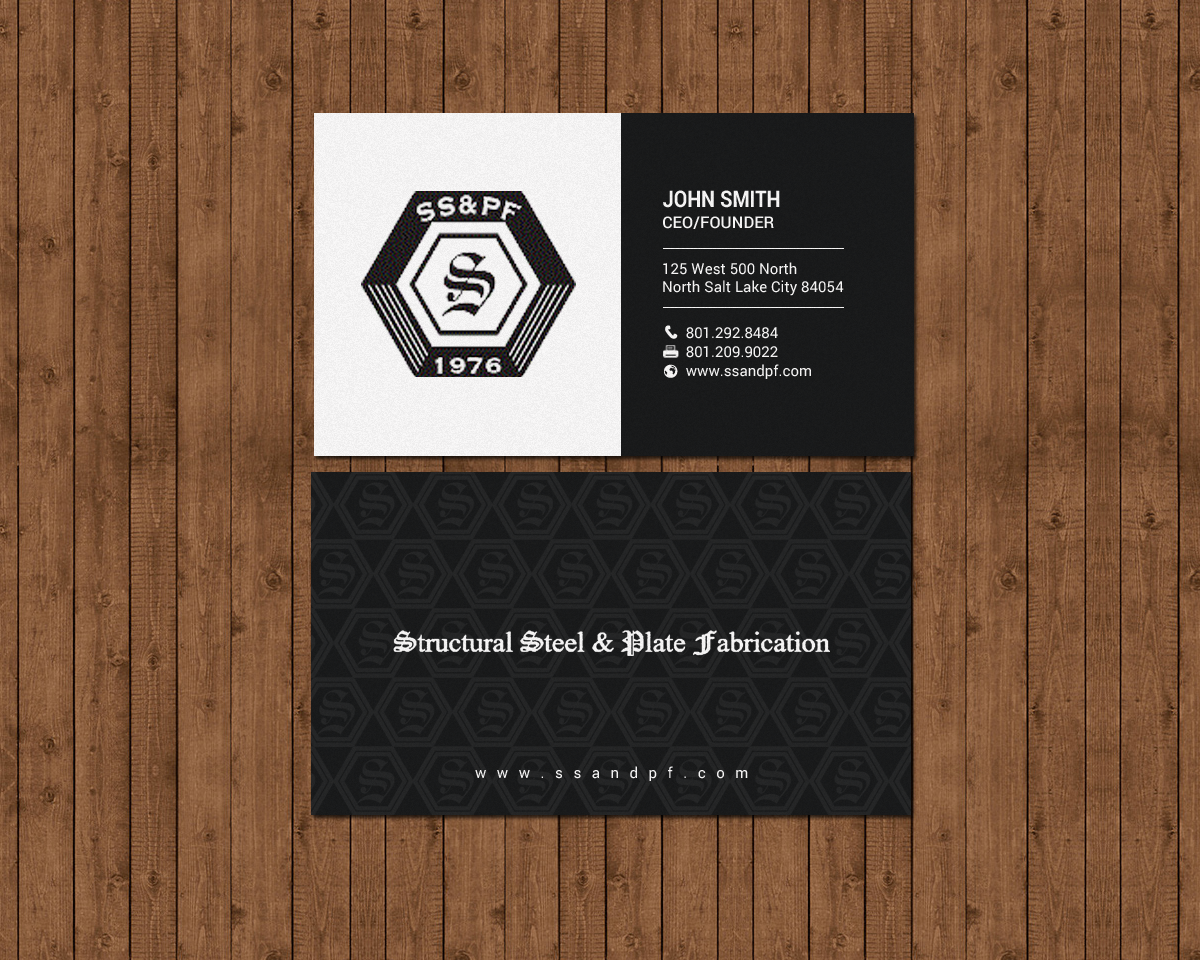 Design de Carte de Visite par chandrayaan.creative pour Structural Steel & Plate Fabrication | Design #15508058