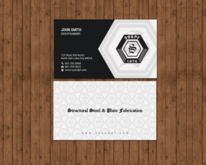Business Card Design by chandrayaan.creative for Structural Steel & Plate Fabrication | Design: #15508059