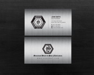 Business Card Design by chandrayaan.creative for Structural Steel & Plate Fabrication | Design: #15508085