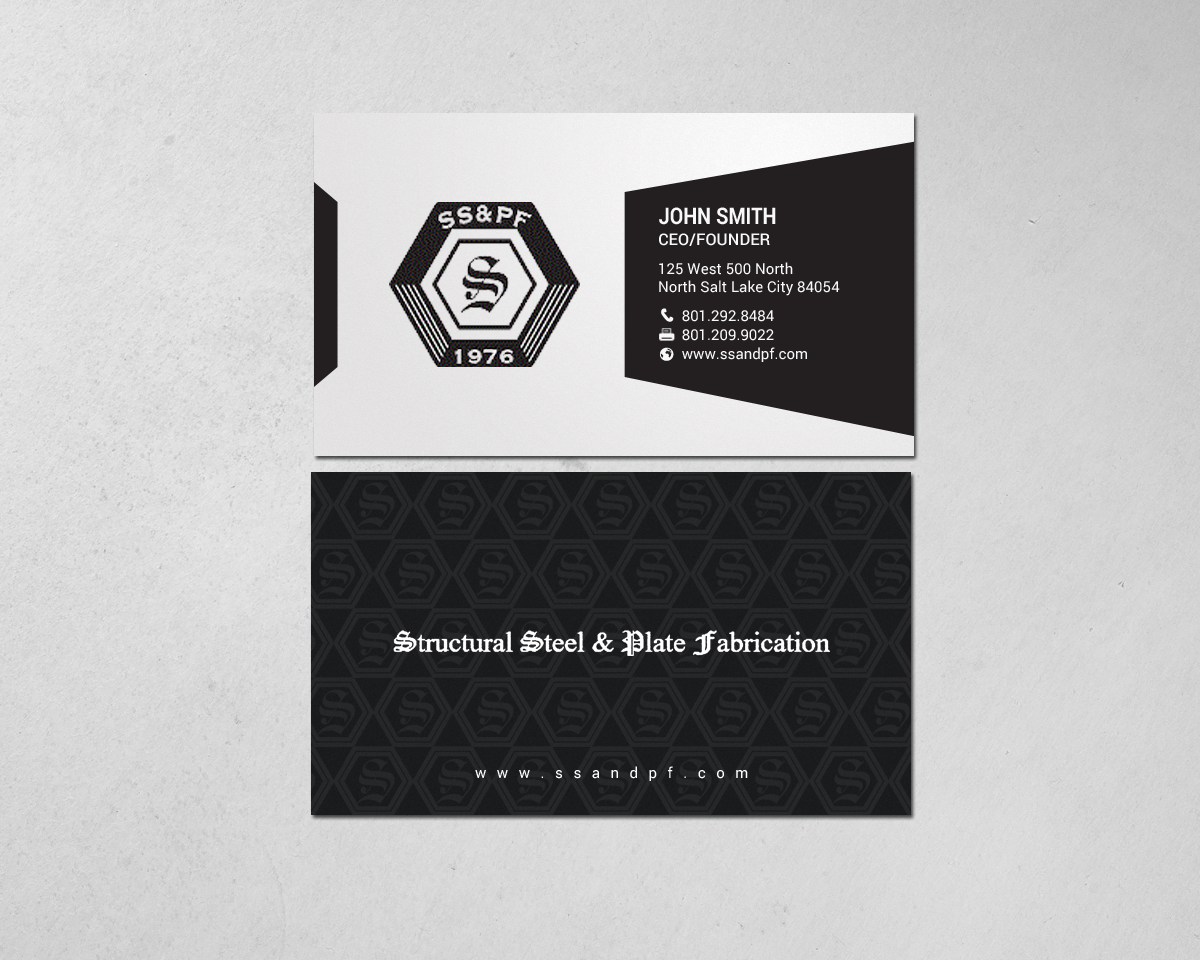 Visitenkarten-Design von chandrayaan.creative für Structural Steel & Plate Fabrication | Design #15587684