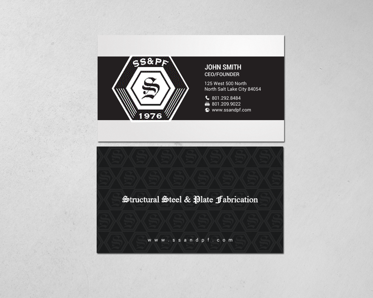 Design de Carte de Visite par chandrayaan.creative pour Structural Steel & Plate Fabrication | Design #15587685