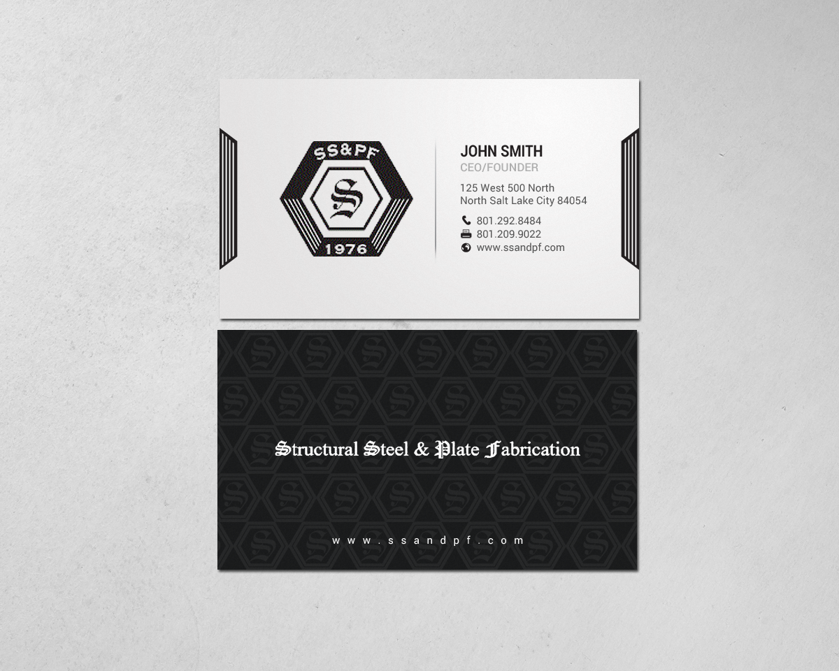 Visitenkarten-Design von chandrayaan.creative für Structural Steel & Plate Fabrication | Design #15587686